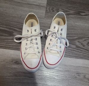Women's White Converse Size 6.5